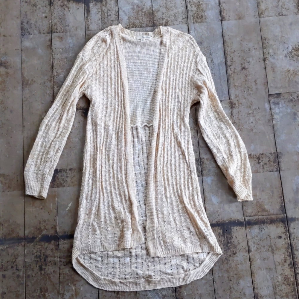 Say what women's beige cardigan